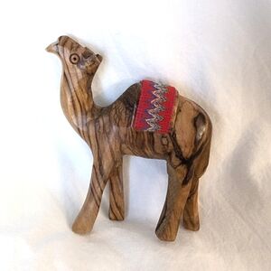 Olivewood Camel from Israel - Purchases In Jerusalem